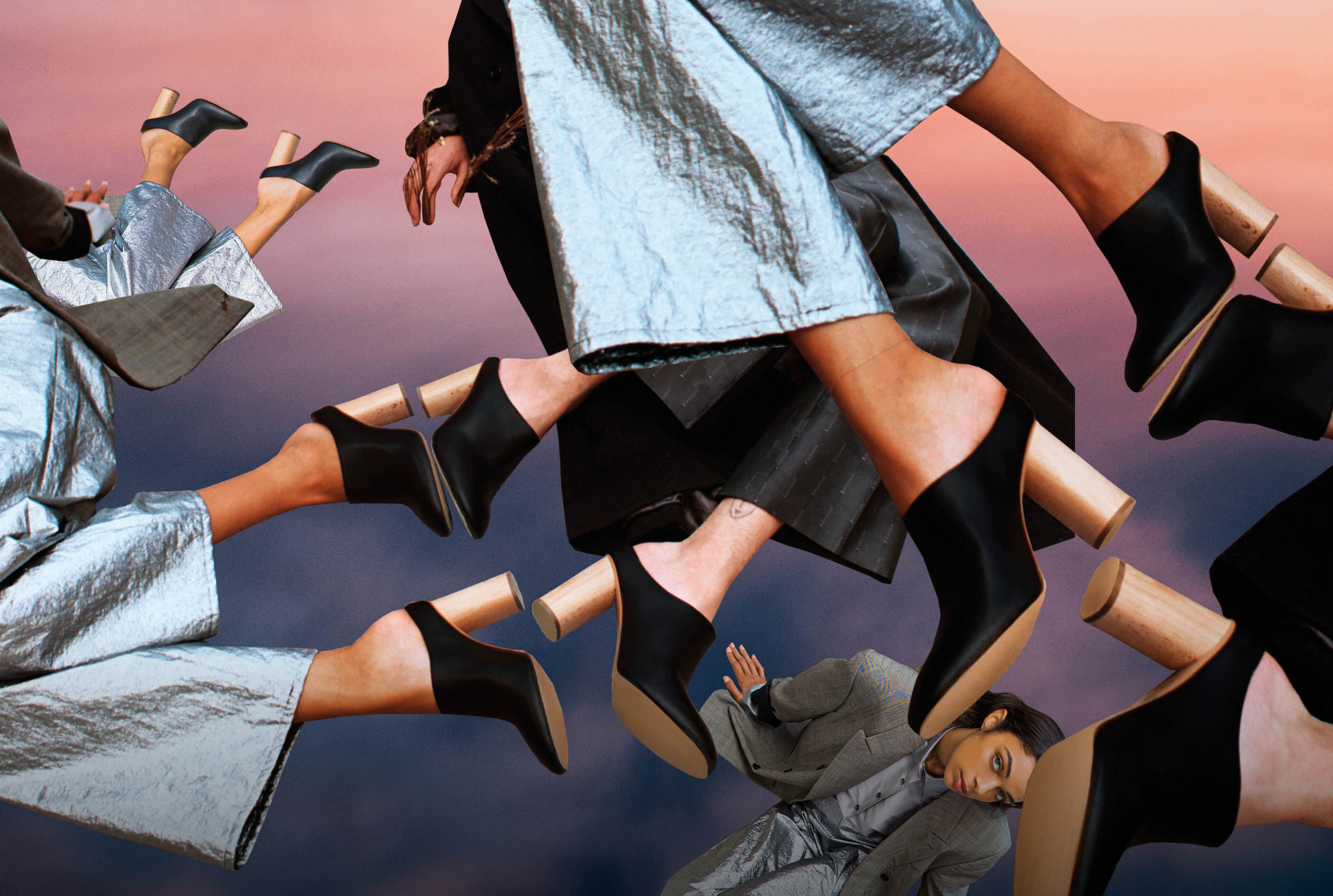 Sydney Brown Vegan Shoes Mules