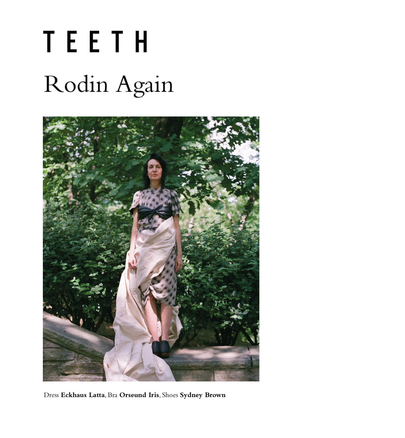Rodin Again - Teeth Magazine features Sydney Brown