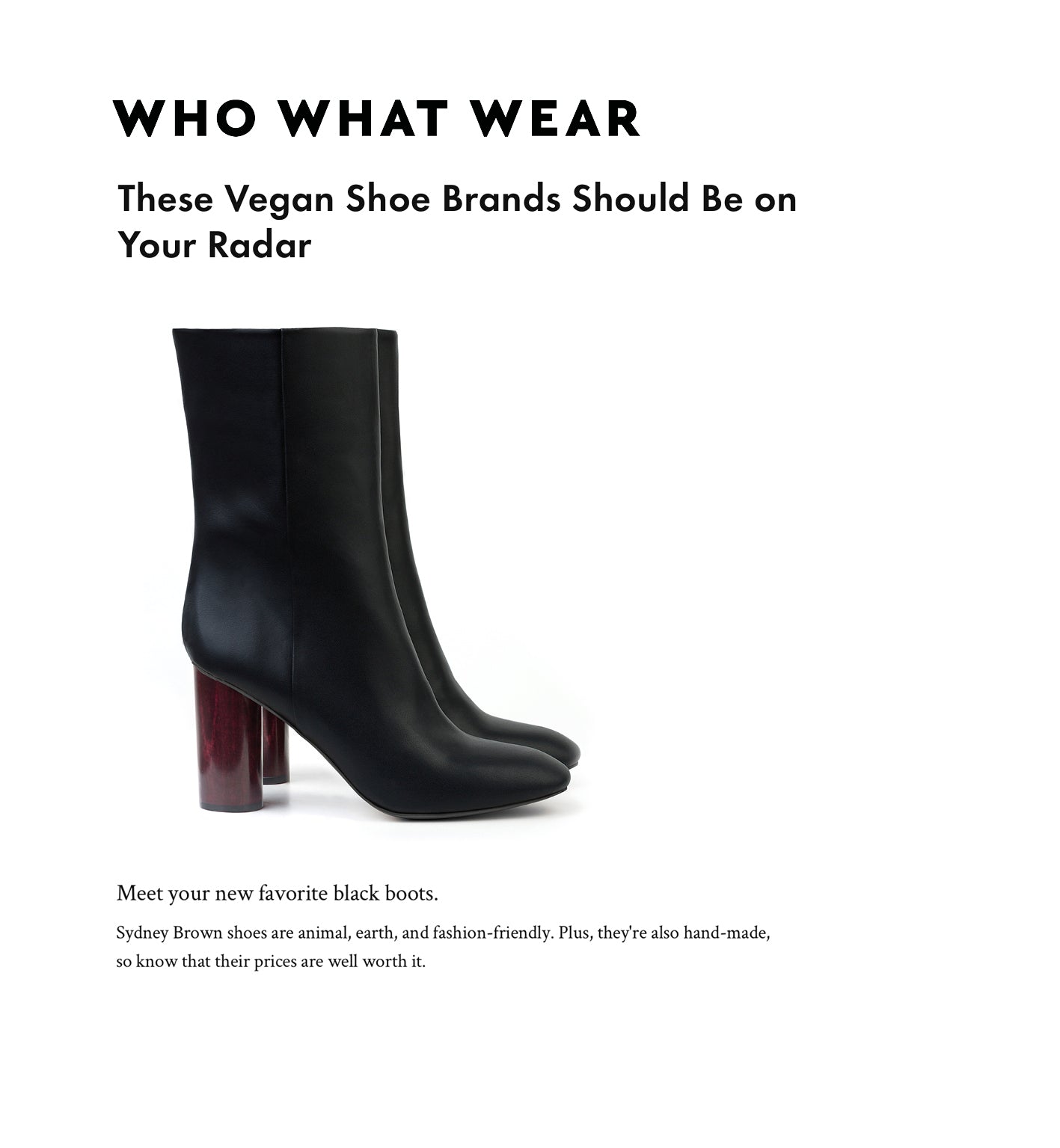Vegan shoe Brands that should be on your radar. Sydney Brown on WHO WHAT WEAR
