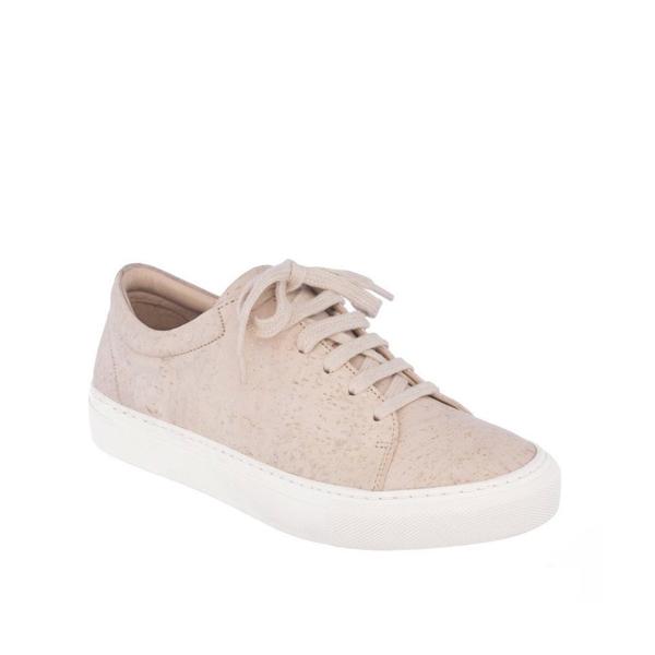 Sydney Brown Vegan, Animal-Free, Non-Leather, Ethical Classic Low Top Sneakers in Marble Cork, Unisex Style
