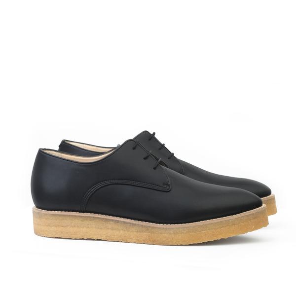 Sydney Brown Vegan, Animal-Free, Non-Leather, Ethical Classic Crepe Derby